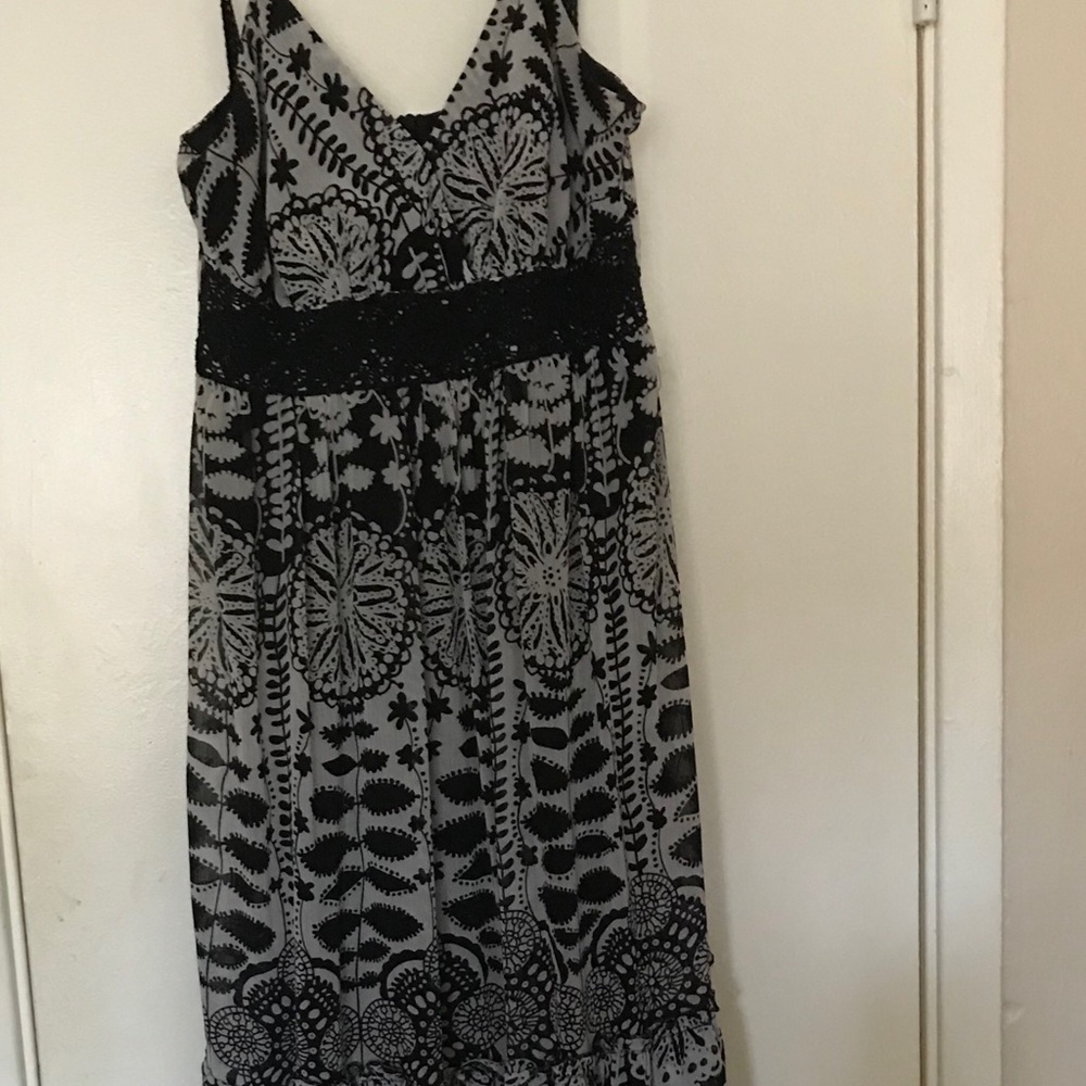 Dress , Long and comfy .